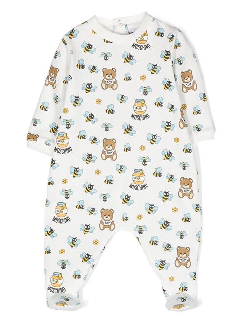 Moschino Kids Teddy Bear print pajamas
