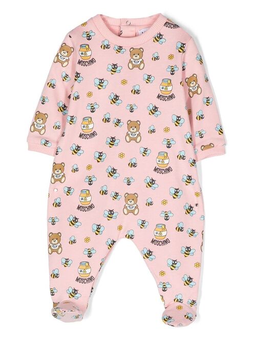Moschino Kids Teddy Bear-print pajamas