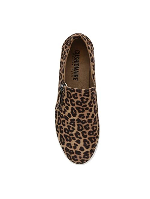 CUSHIONAIRE Women's Nissa Casual Zipper Slip on with +Memory Foam & Wide Widths Available
