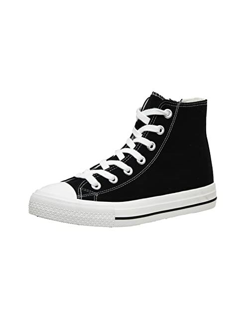 CUSHIONAIRE Women's Vance high top Canvas Sneaker +Memory Foam