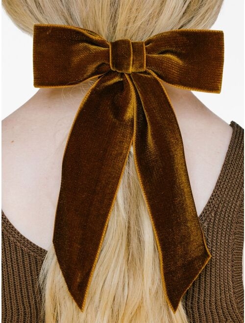 Jennifer Behr velvet bow barrette