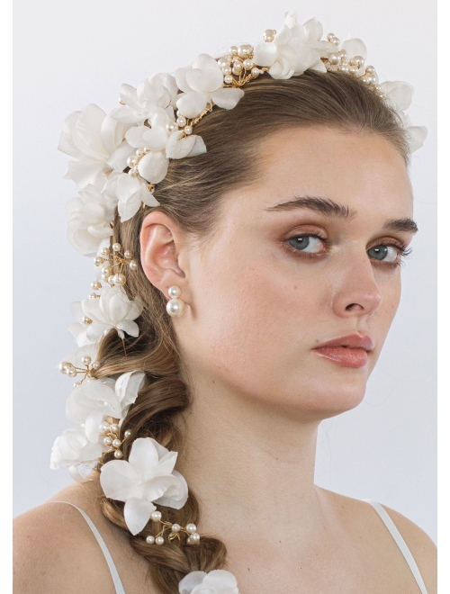 Jennifer Behr Darina floral-applique headband