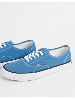 canvas sneakers in blue