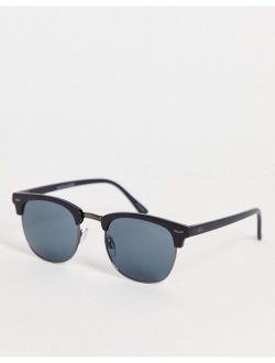 retro frame sunglasses in black