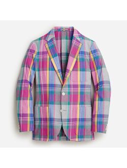 Ludlow Slim-fit blazer in cotton madras