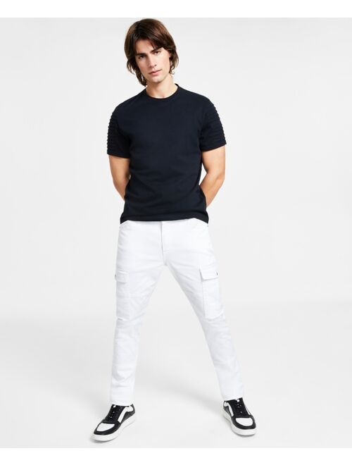 INC INTERNATIONAL CONCEPTS Men's Regular-Fit Pintucked T-Shirt, Created for Macy's