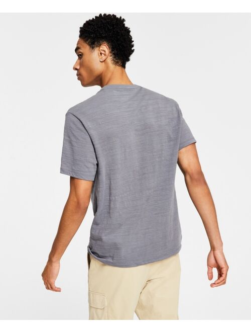 INC INTERNATIONAL CONCEPTS Men's Space-Dye Split T-Shirt, Created for Macy's