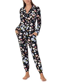 Bedhead PJs Organic Cotton Long Sleeve Classic Notch Joggers PJ Set