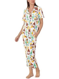 Bedhead PJs Organic Cotton Short Sleeve Cropped PJ Set
