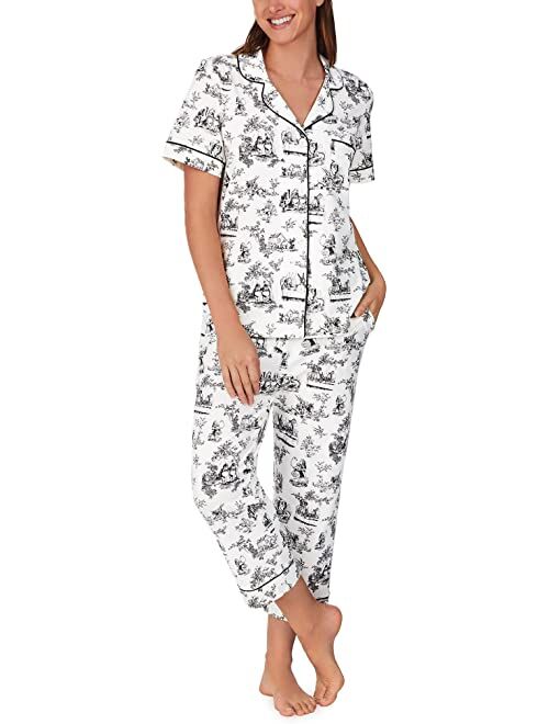 BedHead Pajamas Bedhead PJs Organic Cotton Short Sleeve Cropped PJ Set