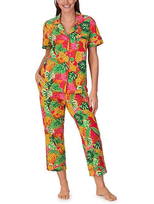 BedHead Pajamas Bedhead PJs Organic Cotton Short Sleeve Cropped PJ Set