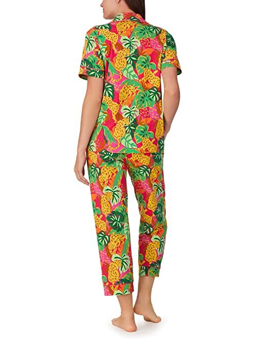 BedHead Pajamas Bedhead PJs Organic Cotton Short Sleeve Cropped PJ Set