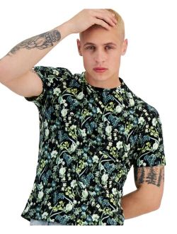 Men's Regular-Fit Floral Graphic T-Shirt, Created for Macy's