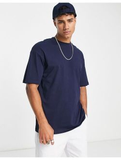 Core boxy t-shirt in navy