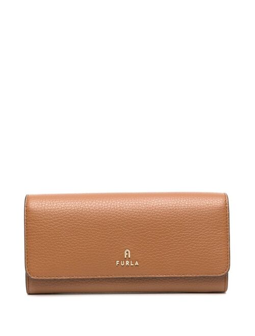 Furla logo-plaque leather purse