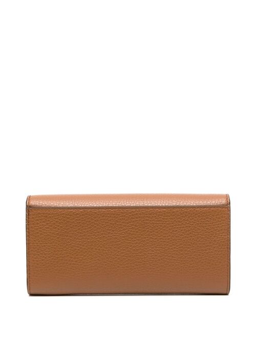Furla logo-plaque leather purse