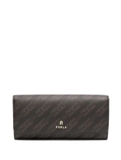 monogram-pattern wallet