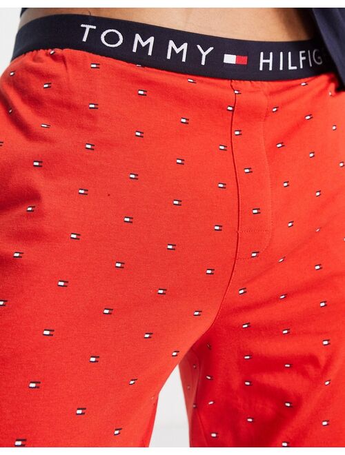 Tommy Hilfiger printed pajama set in red