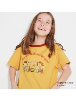 Love Sunshine & Peanuts UT (Cropped Short-Sleeve Graphic T-Shirt)