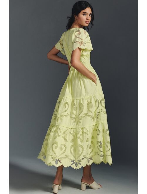 The Somerset Collection by Anthropologie The Somerset Maxi Dress: Cutwork Edition