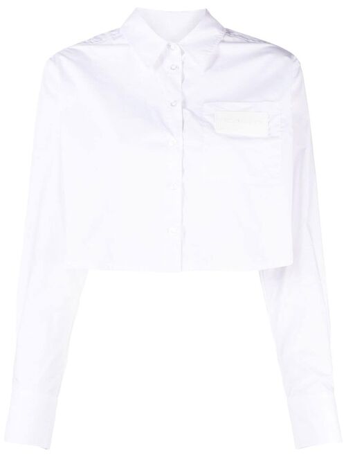REMAIN cropped organic cotton shirt