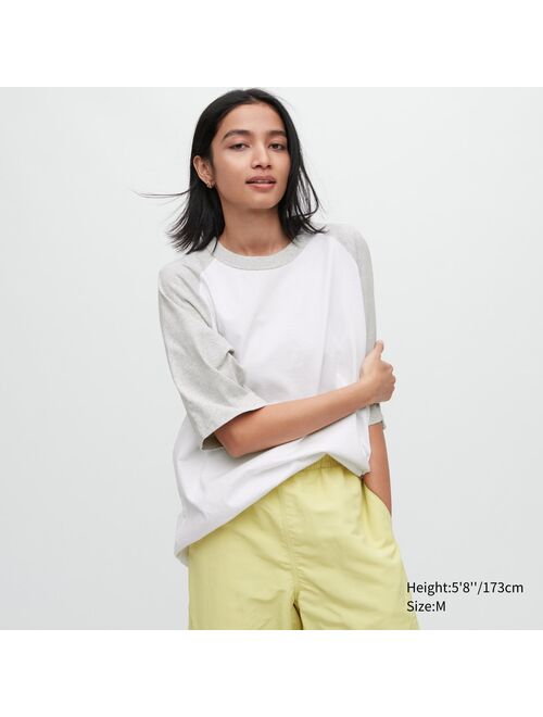 Uniqlo Oversized Half Sleeve Raglan T-Shirt