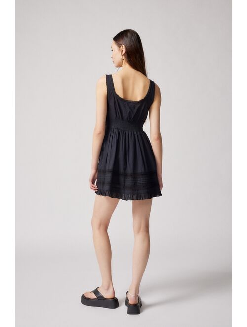 Urban Outfitters UO Angelina Lace-Inset Mini Dress