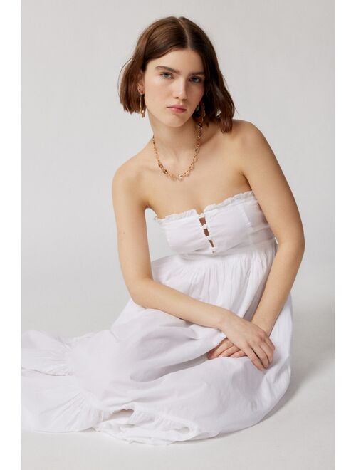 Urban Outfitters UO Robyn Strapless Midi Dress