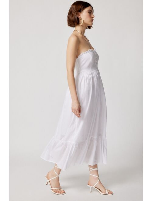 Urban Outfitters UO Robyn Strapless Midi Dress