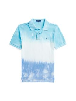Big Boys Tie-Dye Cotton Mesh Polo Shirt