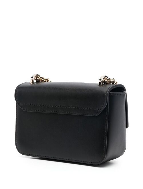 Furla logo-buckle leather crossbody bag