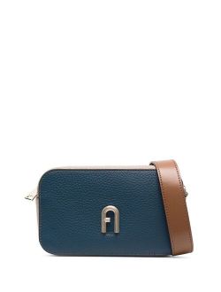 logo-detail leather crossbody bag