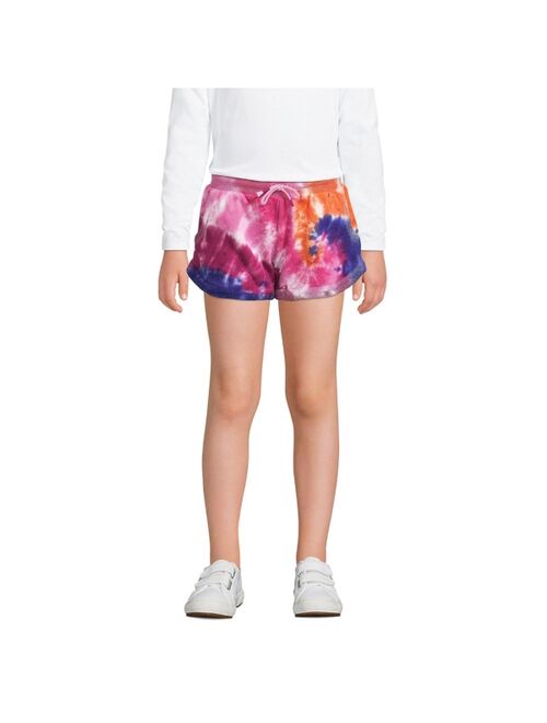 LANDS' END Child Girls Terry Cloth Pull On Sweat Shorts
