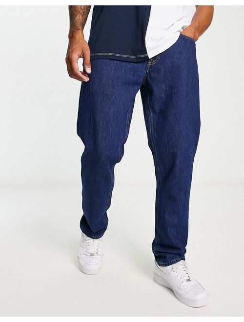 Jack & Jones Intelligence Mike relaxed fit jeans in midwash blue