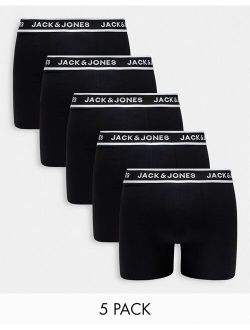 5-pack boxer briefs in black