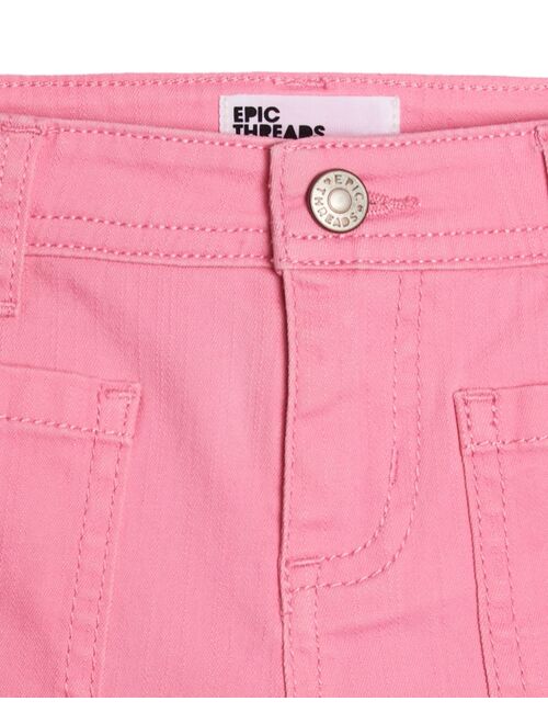 EPIC THREADS Little Girls Denim Shorts, Created For Macy's