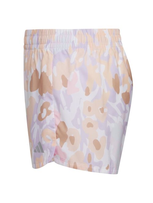 ADIDAS Little Girls Aeroready All Over Print Pacer Woven Shorts