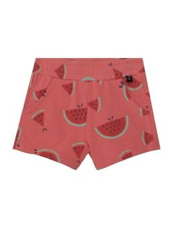 Girl Printed French Terry Short Coral Watermelon - Toddler|Child