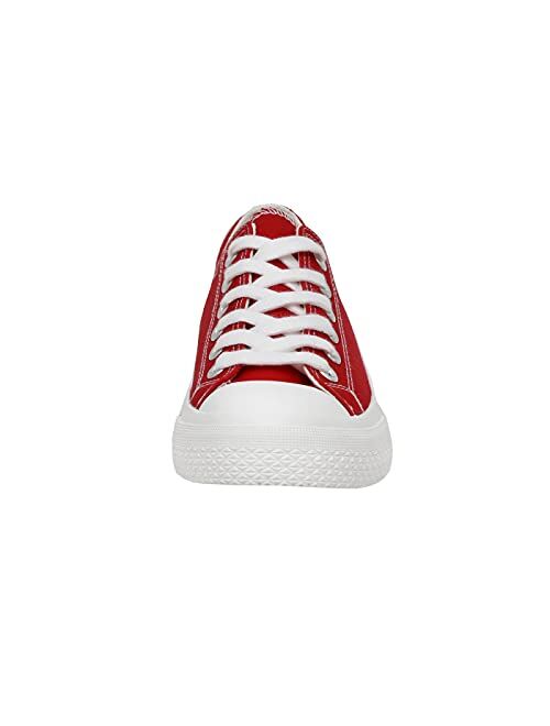 CUSHIONAIRE Women's Vina Low top Canvas Sneaker +Memory Foam