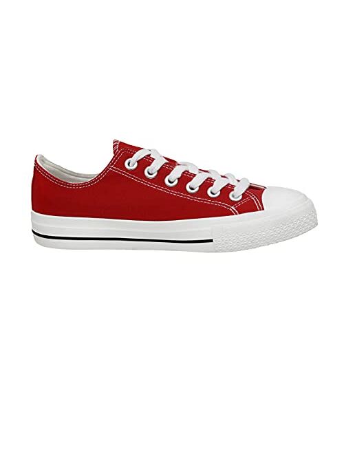 CUSHIONAIRE Women's Vina Low top Canvas Sneaker +Memory Foam