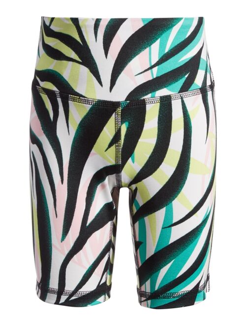 ID IDEOLOGY Big Girls Zebra Print Bike Shorts, Created for Macy's