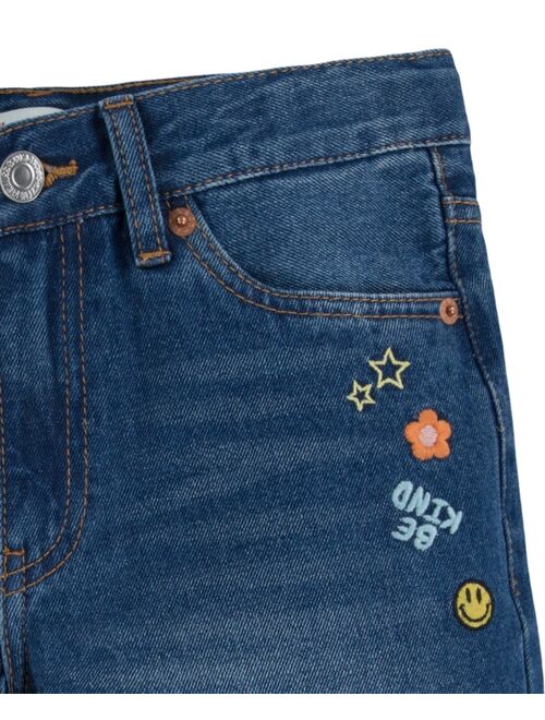 LEVI'S Big Girls Embroidered Midi Shorts