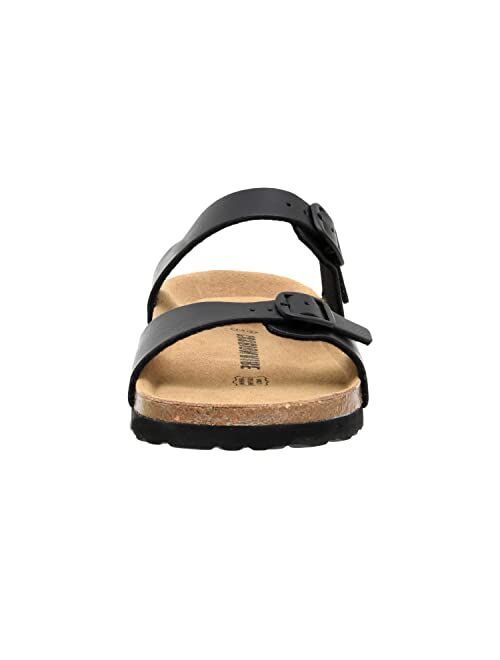 CUSHIONAIRE Women's Liam Cork footbed Sandal with +Comfort
