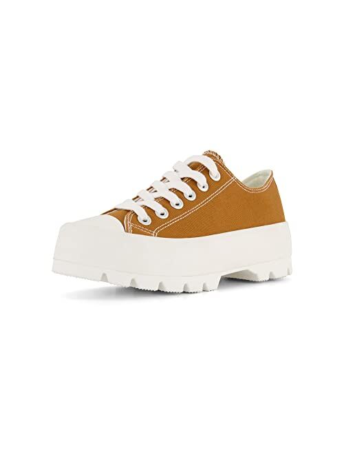 CUSHIONAIRE Women's Vasco Low top Canvas Sneaker +Memory Foam