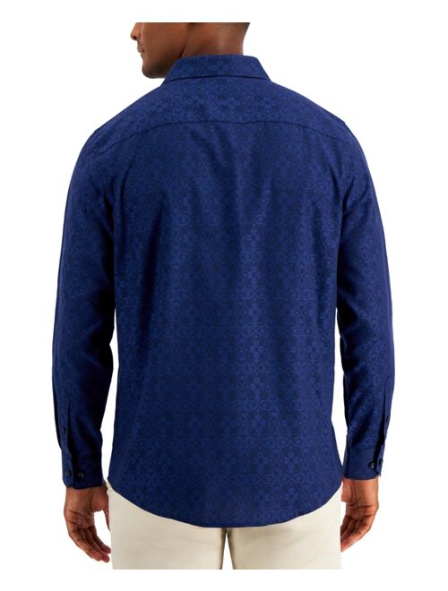 Alfani Men's Regular-Fit Medallion-Print Shirt, Created for Macy's
