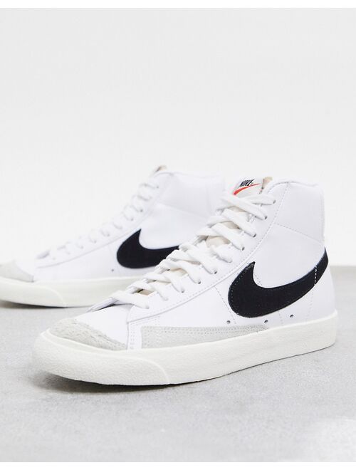 Nike Blazer Mid '77 vintage sneakers in white/black