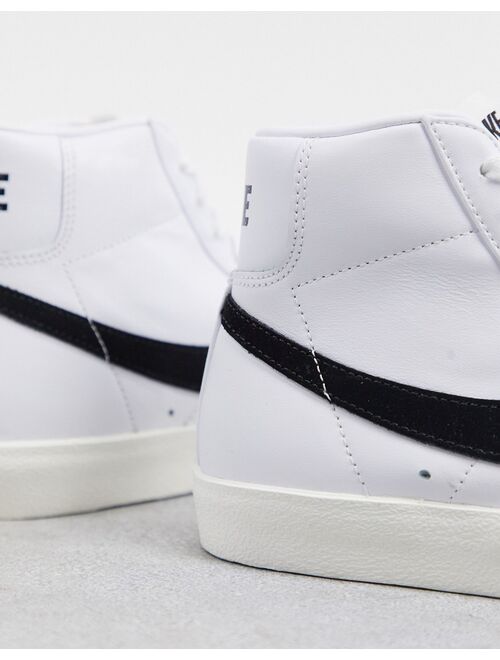 Nike Blazer Mid '77 vintage sneakers in white/black