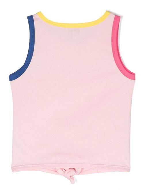 SONIA RYKIEL ENFANT logo-embroidered tank top