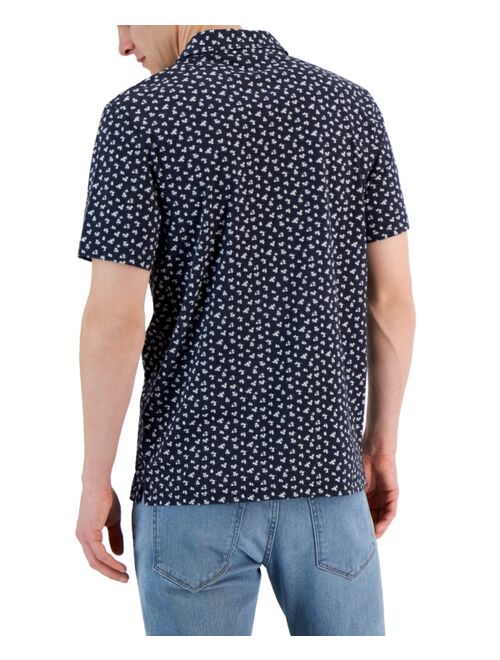 Michael Kors Men's Modern-Fit Field Print Polo Shirt