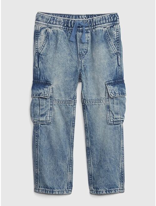 Gap Toddler Original Fit Cargo Jeans with Washwell